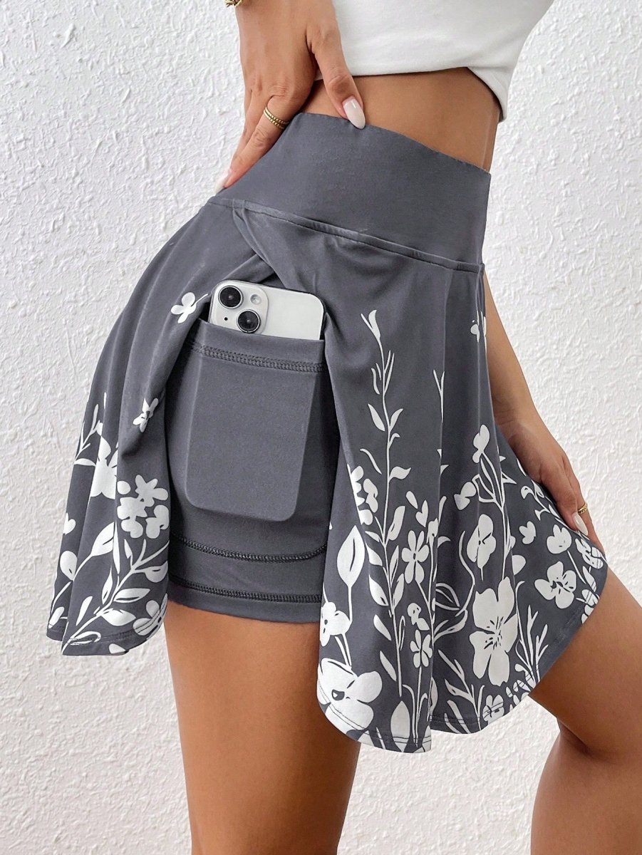 Short Imprimé Floral avec Poches - Velyos