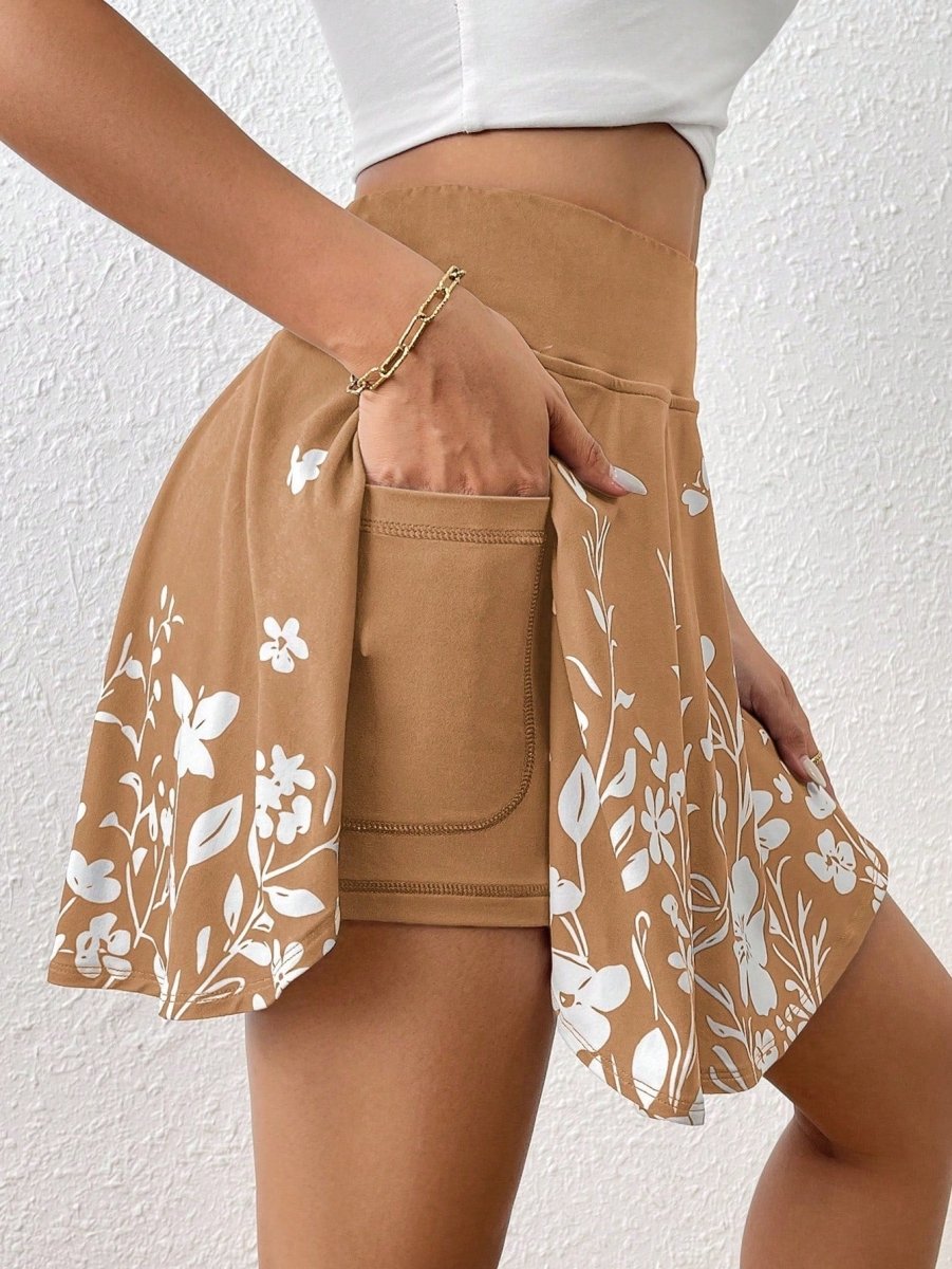 Short Imprimé Floral avec Poches - Velyos