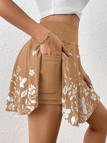 Short Imprimé Floral avec Poches - Velyos