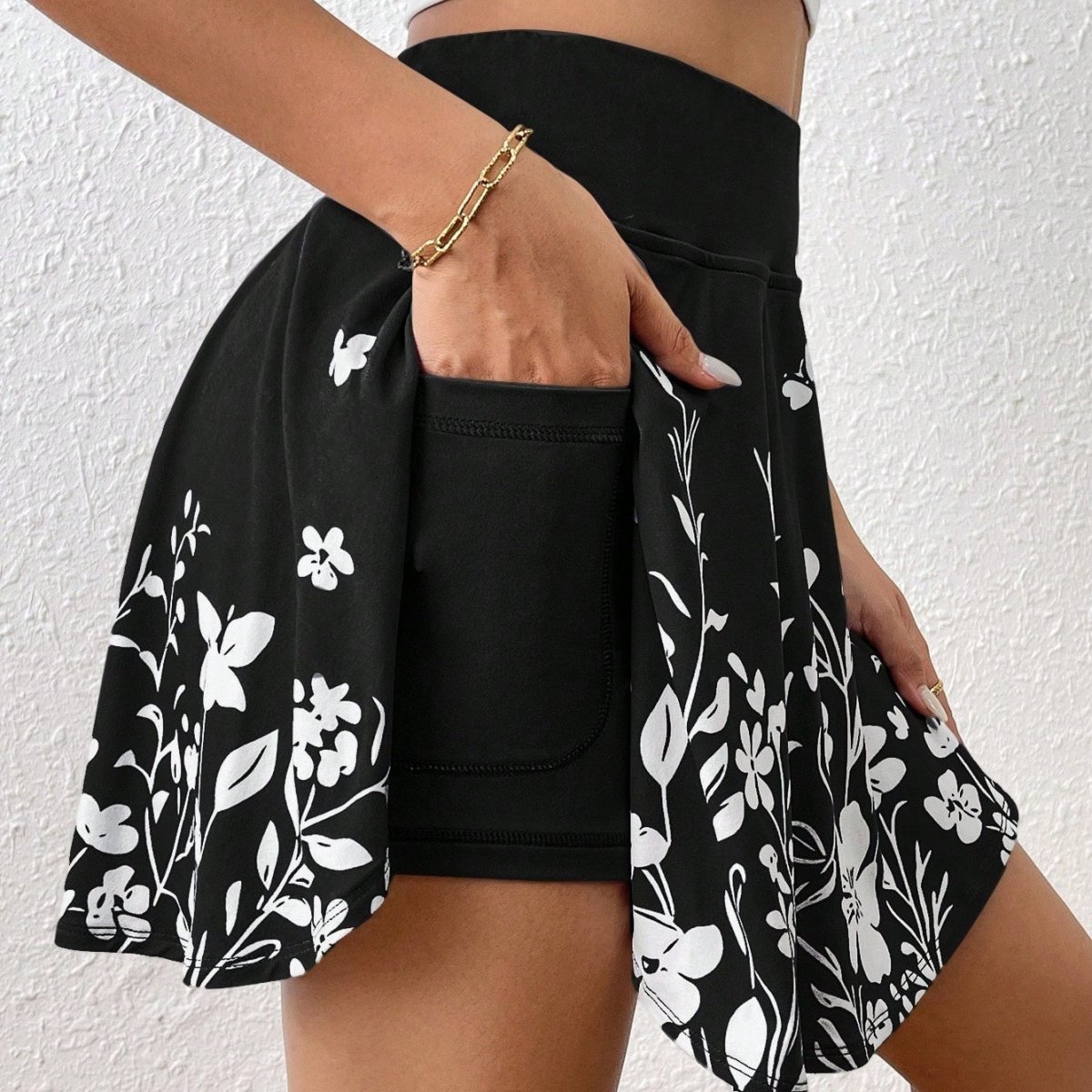 Short Imprimé Floral avec Poches - Velyos